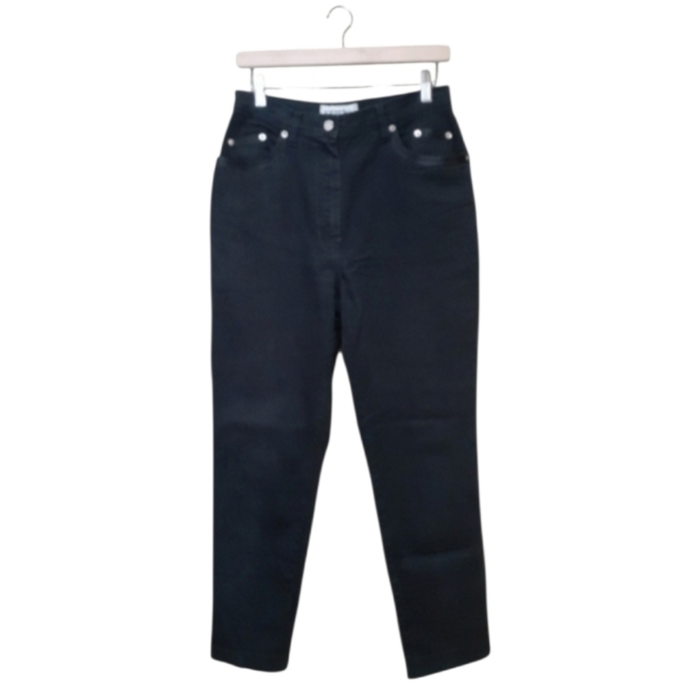 Iceberg Italy High Waisted Black Wash Jeans Women's Size EU 44